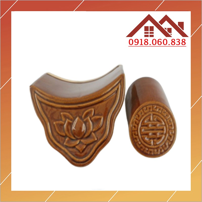Ngói Sen vàng chữ tho