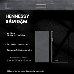 Hennessy Xám Đậm M122709FL046