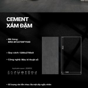 Cement Xám Đậm M122709FY049