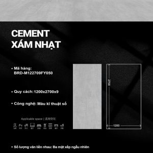 Cement Xám Nhạt M122709FY050
