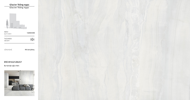 Glacier Trắng Ngọc M163212BL057 Glacier Trắng Ngọc M163212BL057
