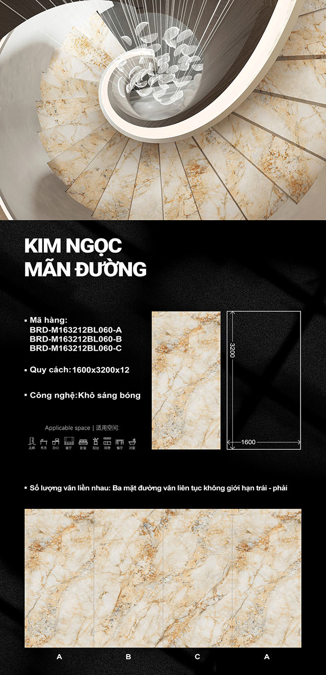 Kim Ngọc Mãn Đường M163212BL060 Kim Ngọc Mãn Đường M163212BL060